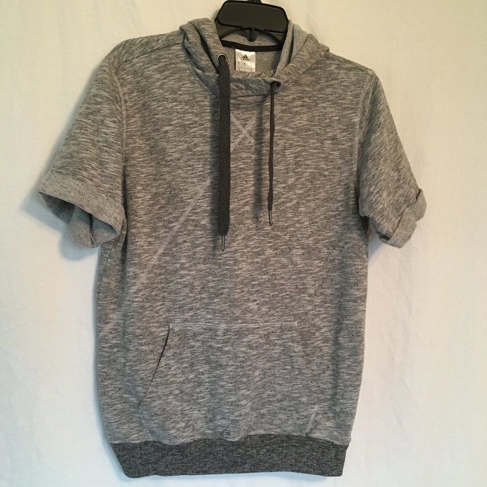 Adidas Cross Up Short Sleeve Hoody Sz Sm